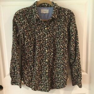 Birds of Paradis by Trovata floral corduroy button down shirt. Size xs.